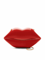 LARGE RED PERSPEX LIPS CLUTCH