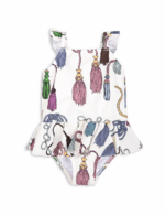 TASSELS SKIRT SWIMSUIT