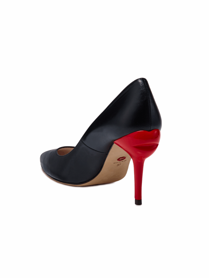 BLACK SMOOTH LEATHER BRIGETTE COURT - Image 1