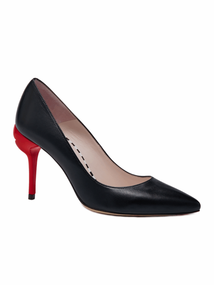 BLACK SMOOTH LEATHER BRIGETTE COURT - Image 2