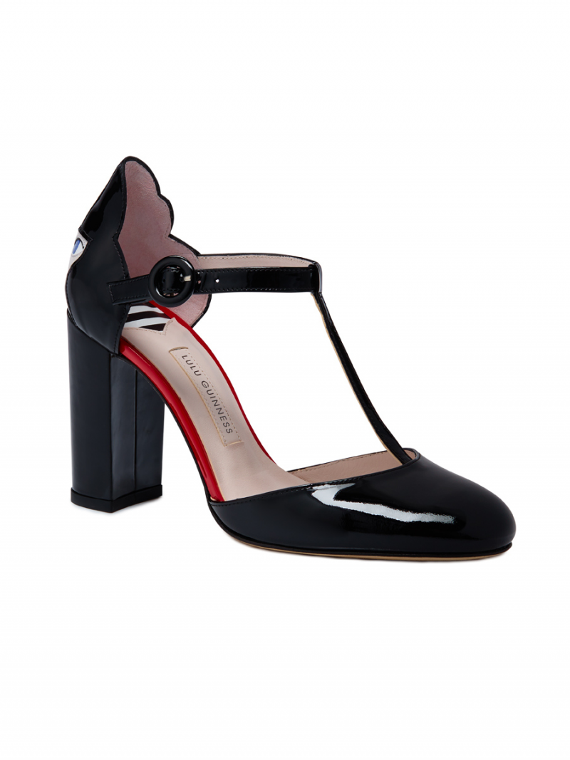 BLACK PATENT LEATHER CAMILLE COURT | Le 