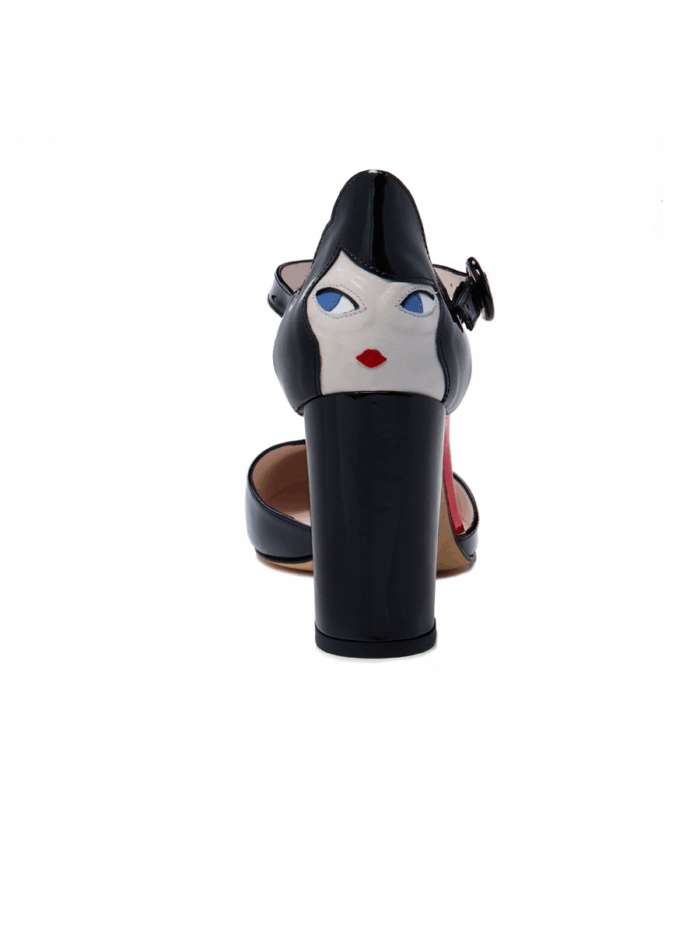 BLACK PATENT LEATHER CAMILLE COURT - Image 1