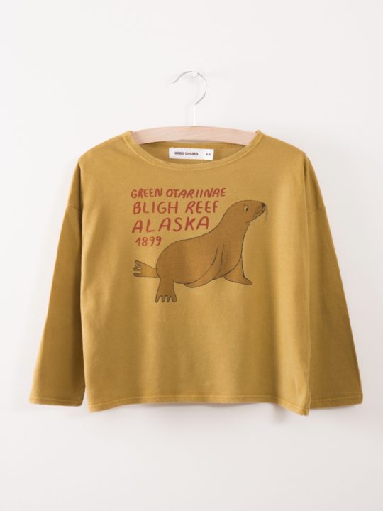 T-SHIRT GREEN OTARLINAE MUSTARD GOLD