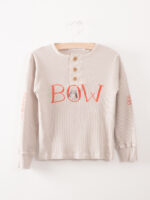 BUTTONS T-SHIRT BOW SILVER CLOUD