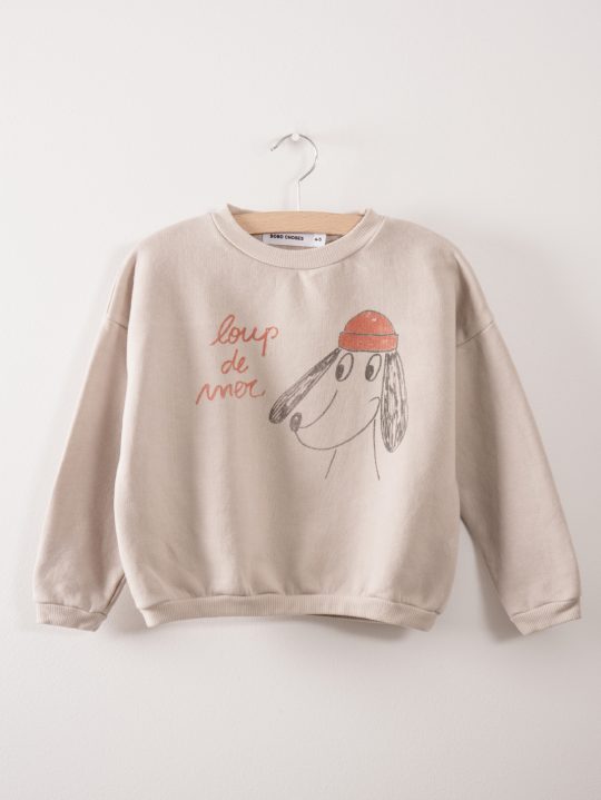 SWEATSHIRT LOUP DE MER SILVER CLOUD