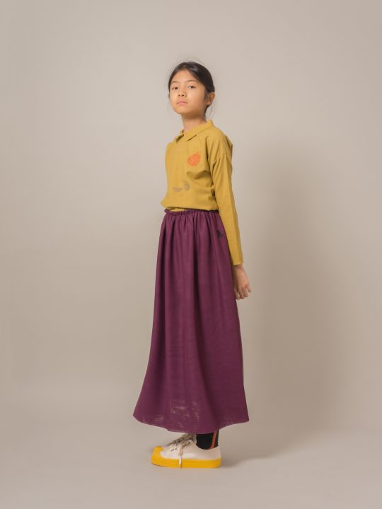 BUTTONS BLOUSE SEA JUNK EMBR. MUSTARD GOLD