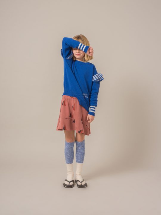 RUFFLES KNITTED JUMPER BLUE NAUTICAL BLUE