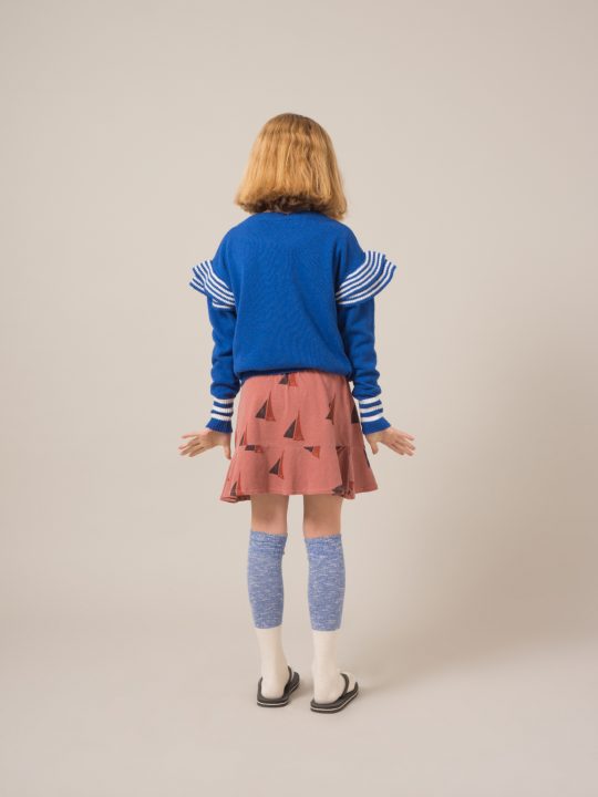 RUFFLES KNITTED JUMPER BLUE NAUTICAL BLUE