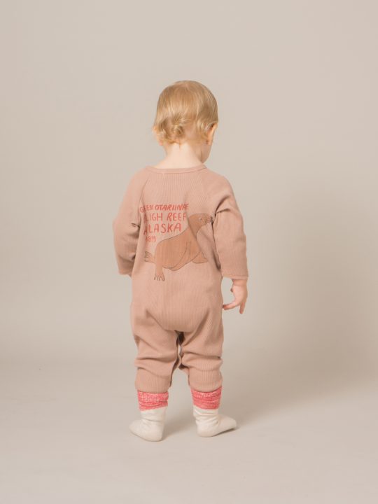 JUMPSUIT GREEN OTARIINAE MISTY ROSE