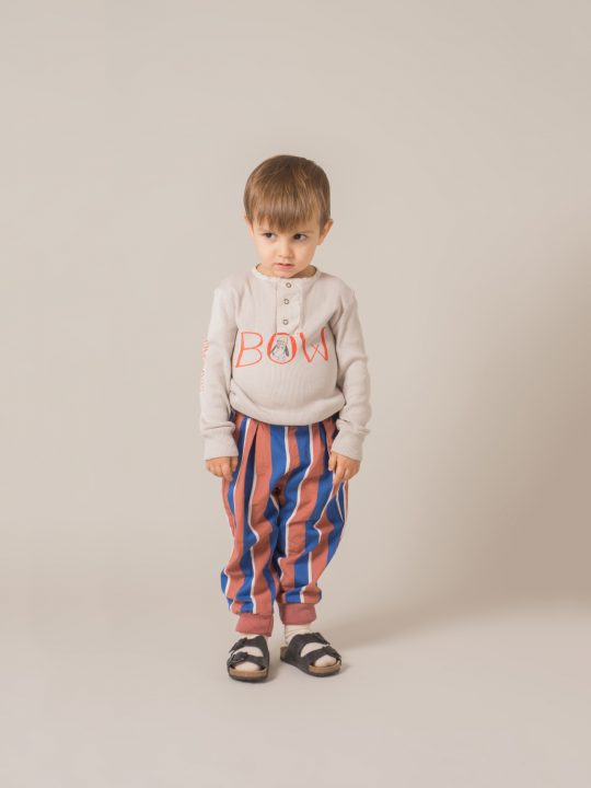 BABY BUTTONS T-SHIRT BOW SILVER CLOUD