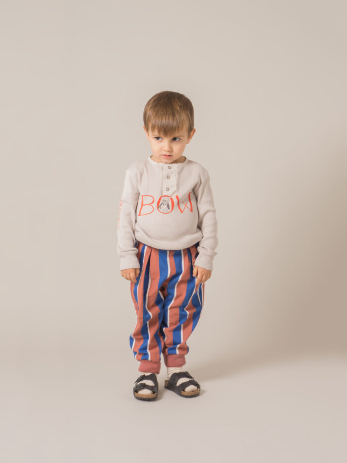 BABY BUTTONS T-SHIRT BOW SILVER CLOUD - Image 3