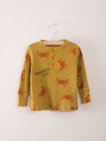 BABY BUTTONS T-SHIRT CRAB YOUR HANDS MUSTAR