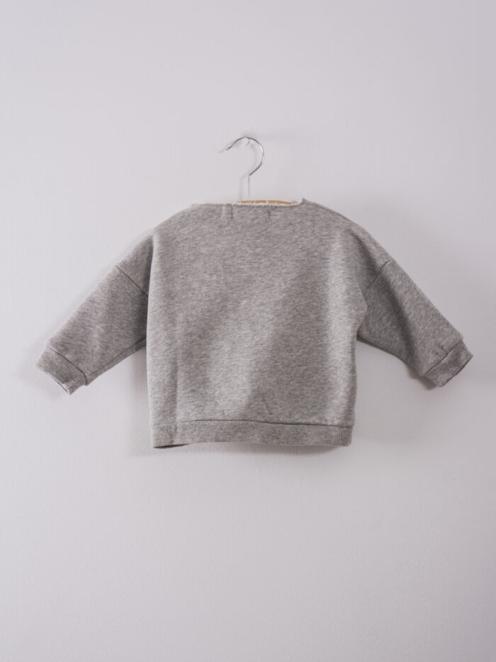 BABY SWEATSHIRT LOUP DE MER LIGHT GREY - Image 2