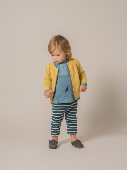 BABY ZIP SWEATSHIRT LOUP DE MER MUSTARD GOL