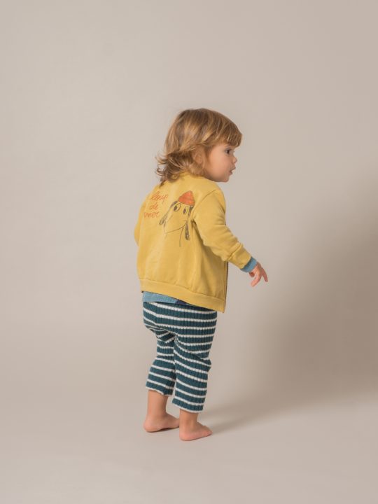 BABY ZIP SWEATSHIRT LOUP DE MER MUSTARD GOL