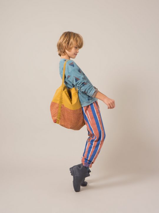 BICOLOR TOTE BAG BLUE LOUP ONE SIZE DUSTY RED