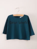 BABY T-SHIRT DEAR WORLD LEGION BLUE