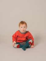 BABY SWEATSHIRT DEAR WORLD RED CLAY - Image 3