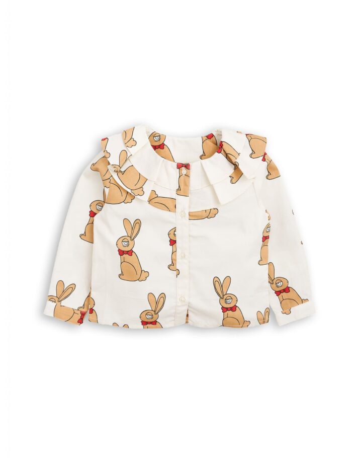 RABBIT WOVEN BLOUSE OFF WHITE - Image 1