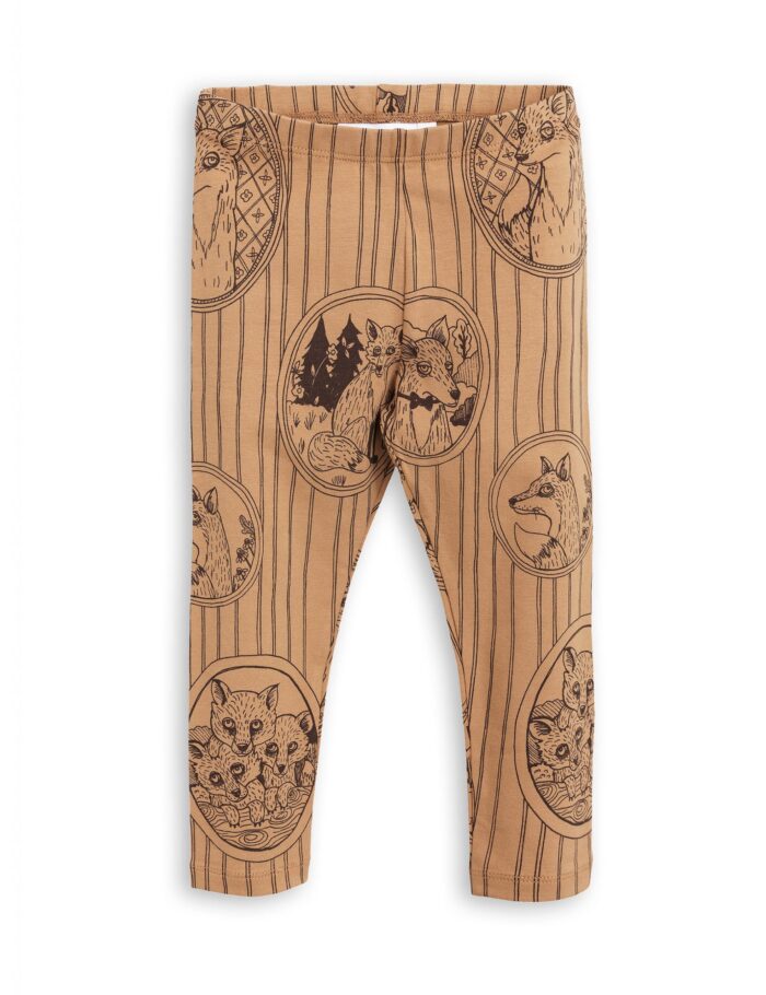 FOX FAMILY LEGGINGS BROWN - Image 1