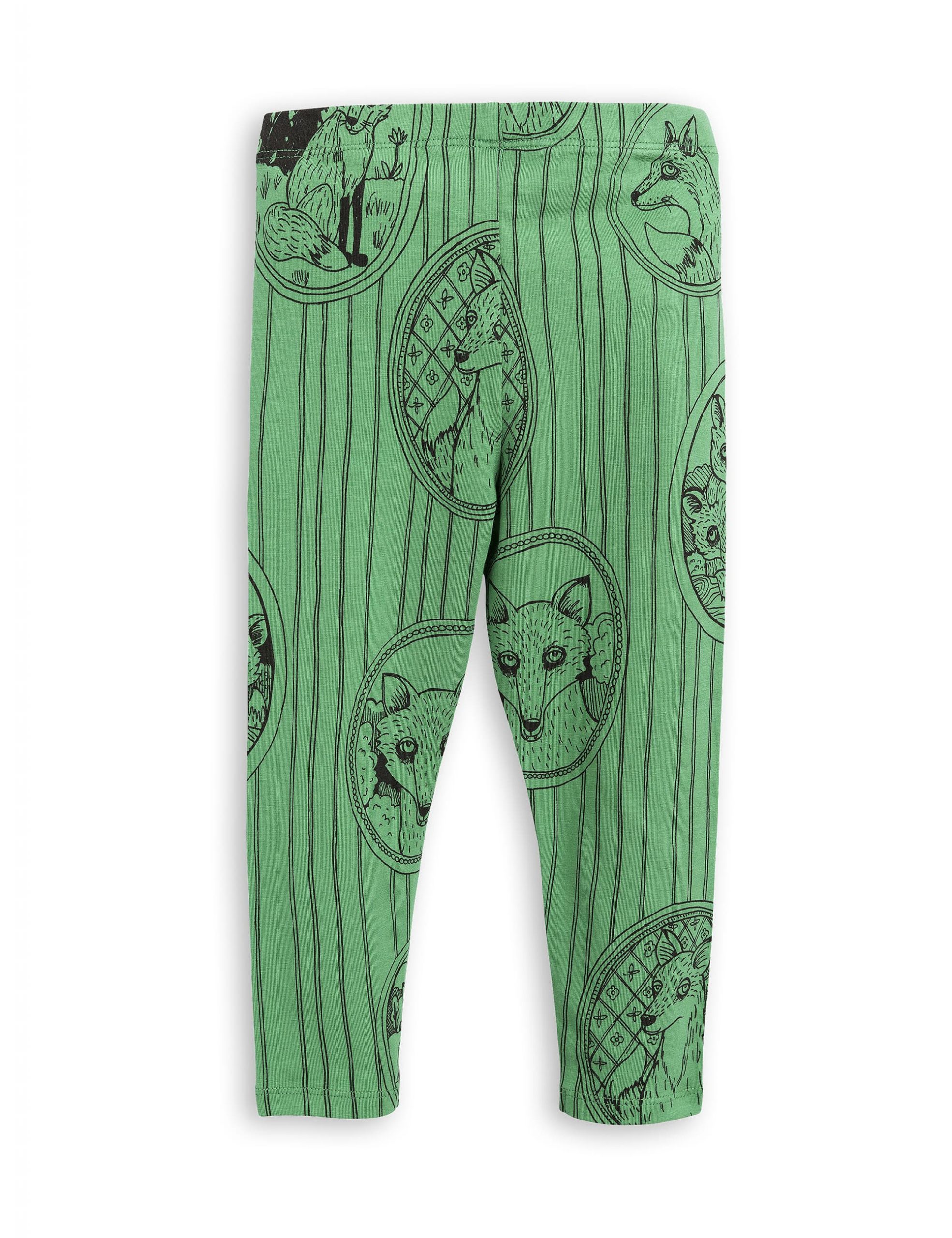 FOX FAMILY LEGGINGS GREEN – Le Wardrobe