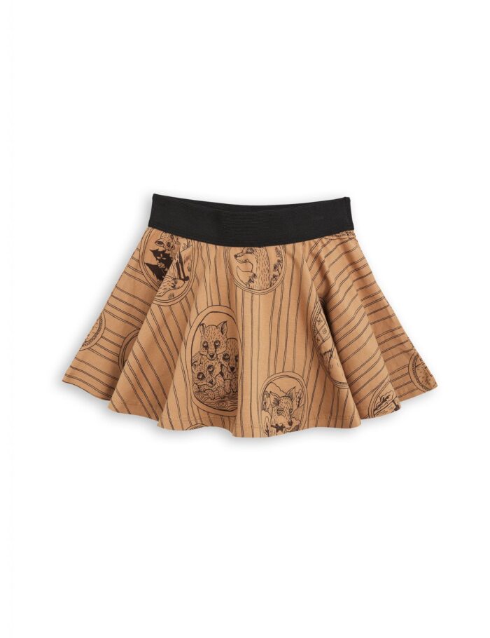 FOX FAMILY SKIRT BROWN - Image 1