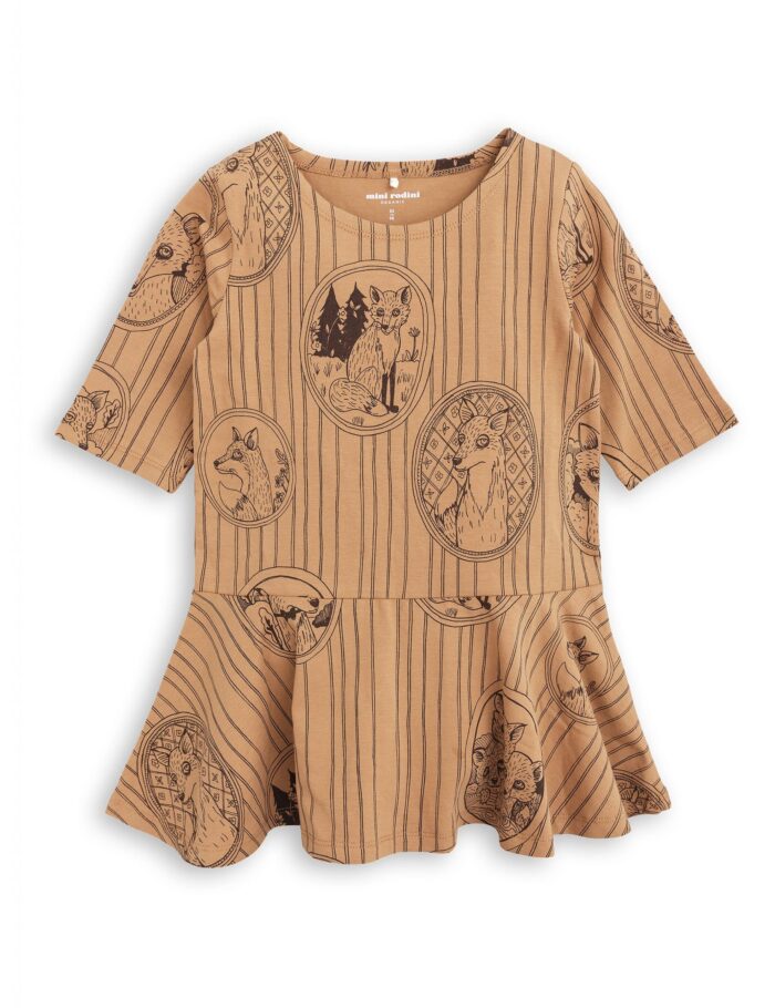 FOX FAMILY DRESS BROWN - Image 1