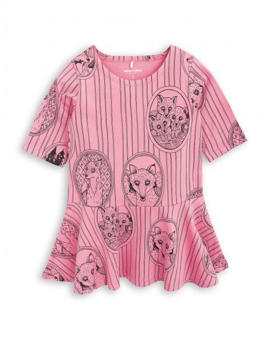 FOX FAMILY DRESS PINK