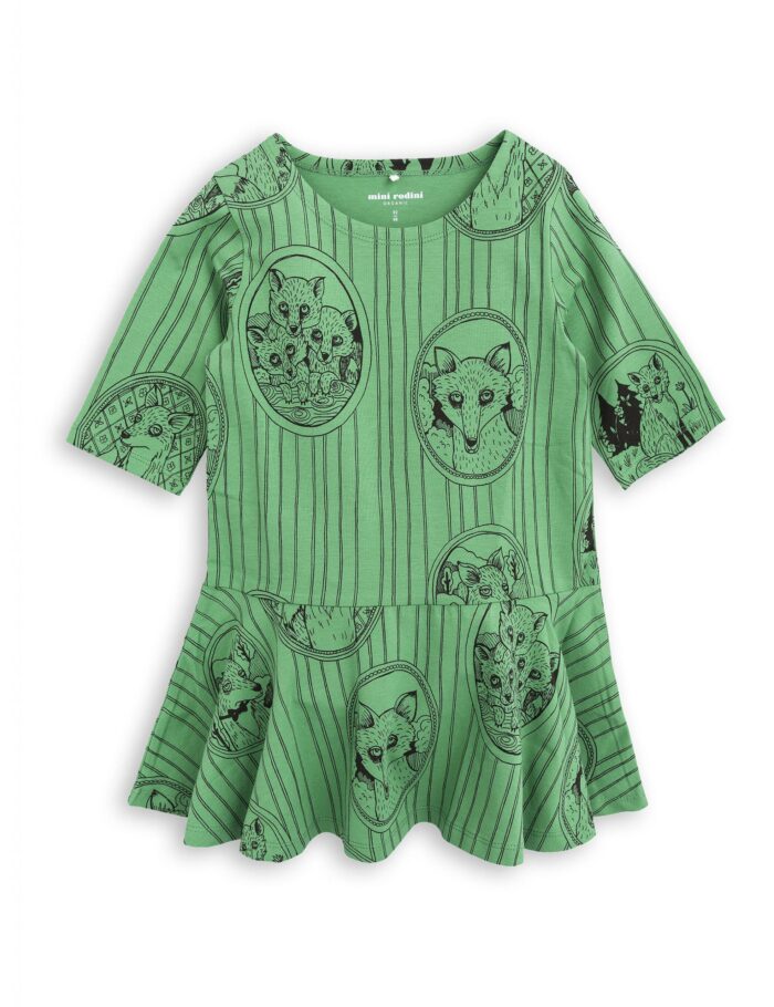 FOX FAMILY DRESS GREEN - Image 1