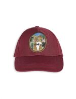 FOX EMBROIDERY CAP BURGUNDY - Image 3