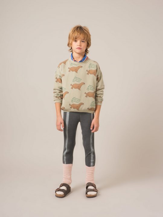 LEGGING STRIPE DARK SLATE DARK GREY