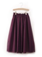TULLE SKIRT AUBERGINE