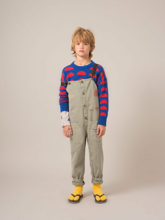 KNITTED JUMPER CRESTS NAUTICAL BLUE