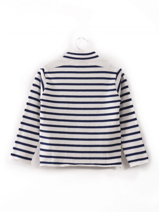 TURTLE NECK JUMPER LOUP DE MER NATUTICAL BLUE