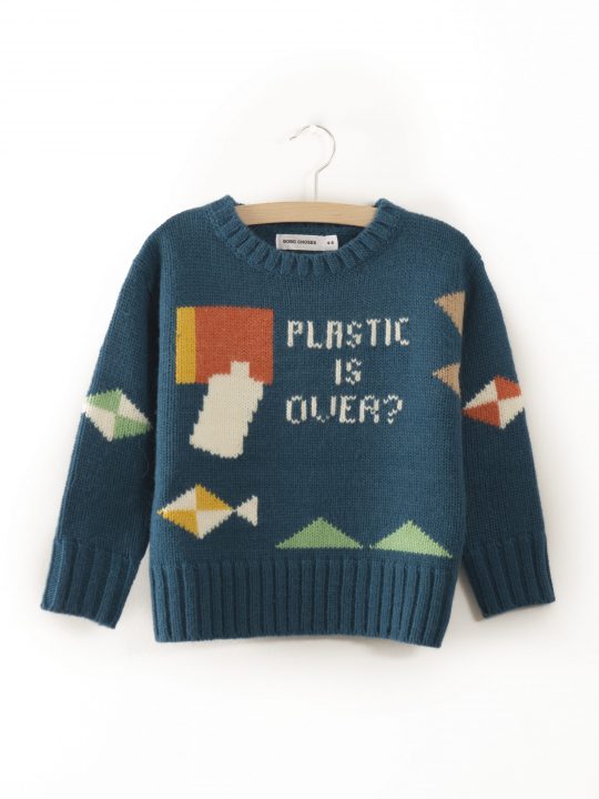 PLASTIC IS OVER? INTARSIA KNITTED JUMPER LEG
