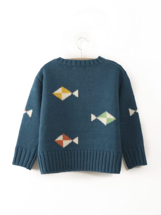 PLASTIC IS OVER? INTARSIA KNITTED JUMPER LEG