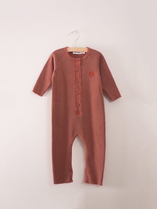 FLEECE JUMPSUIT LOUP DE MER DUSTY RED