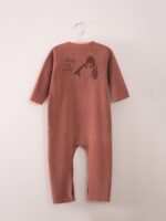 FLEECE JUMPSUIT LOUP DE MER DUSTY RED - Image 3
