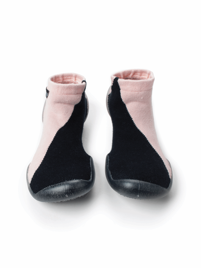 1/2 & 1/2 SLIPPERS BLACK POWDER PINK - Image 1