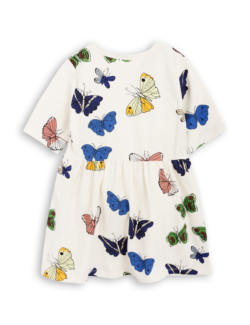 BUTTERFLIES SS DRESS OFFWHITE Le Wardrobe