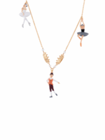 BLACK AND WHITE SWANS BALLERINAS AND PRINCE NECKLACE - Image 2