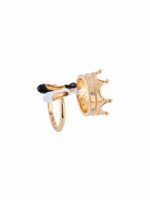 CROWN AND BALLET SHOES SET OF TWO RINGS
