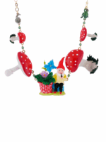 MUSHROOMS AND GARDEN GNOME NECKLACE - Image 2
