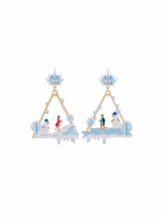 GERDA AND KAY PLAYING ON ICE ASYMMETRICAL EARRINGS