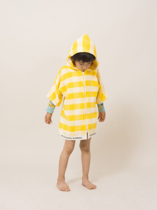 YELLOW VICHY PONCHO
