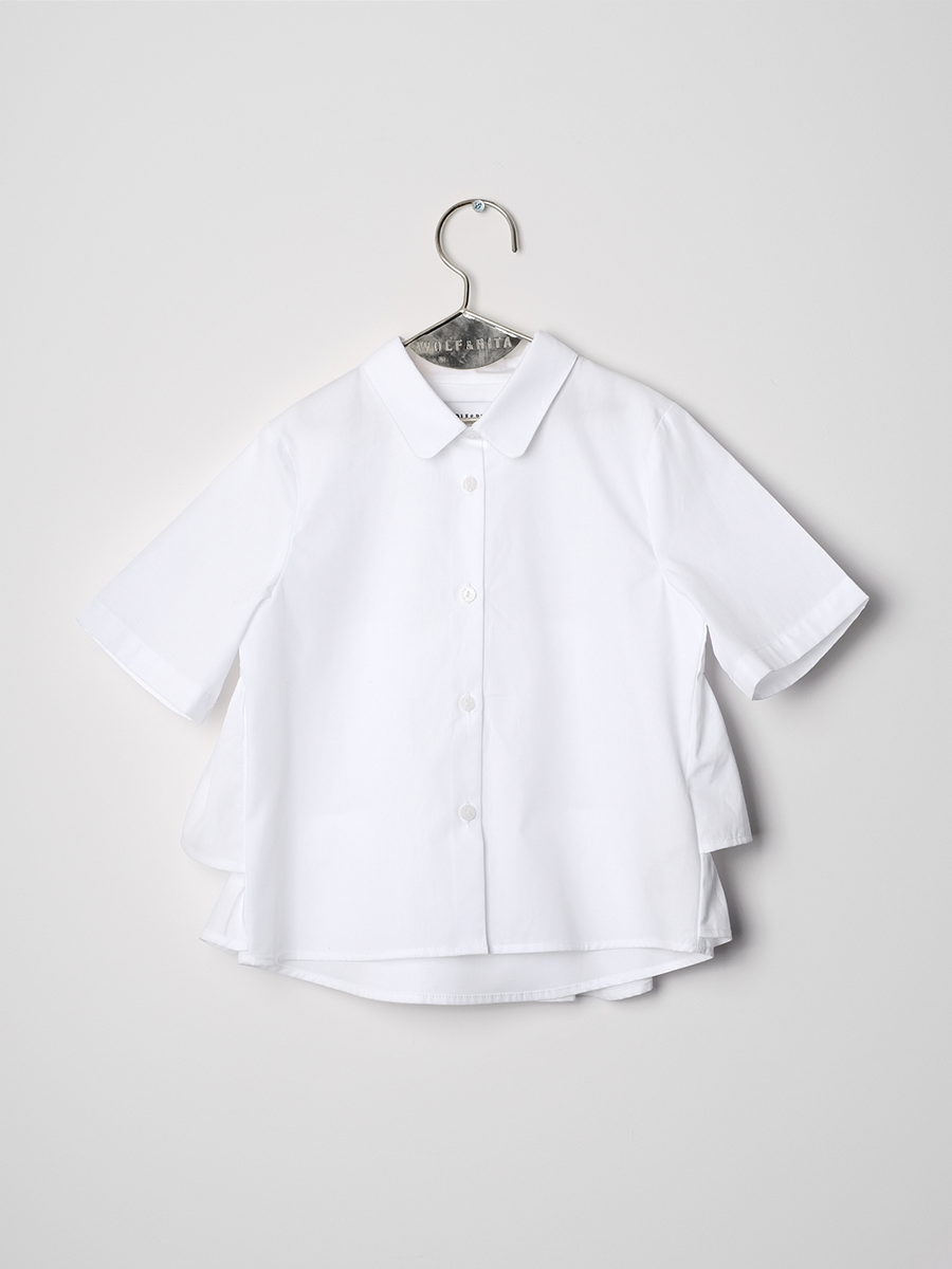 GIRL BLOUSE DINA WHITE – Le Wardrobe