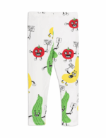 VEGGIE AOP LEGGINGS WHITE - Image 2