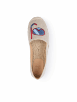 FLAT LINE ESPADRILLE WITH EMBROIDERED DIVER - Image 2