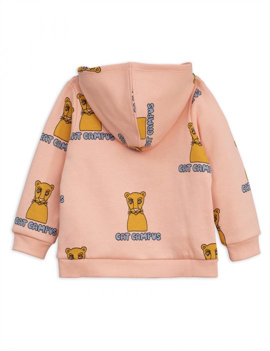 CAT CAMPUS ZIP HOOD PINK