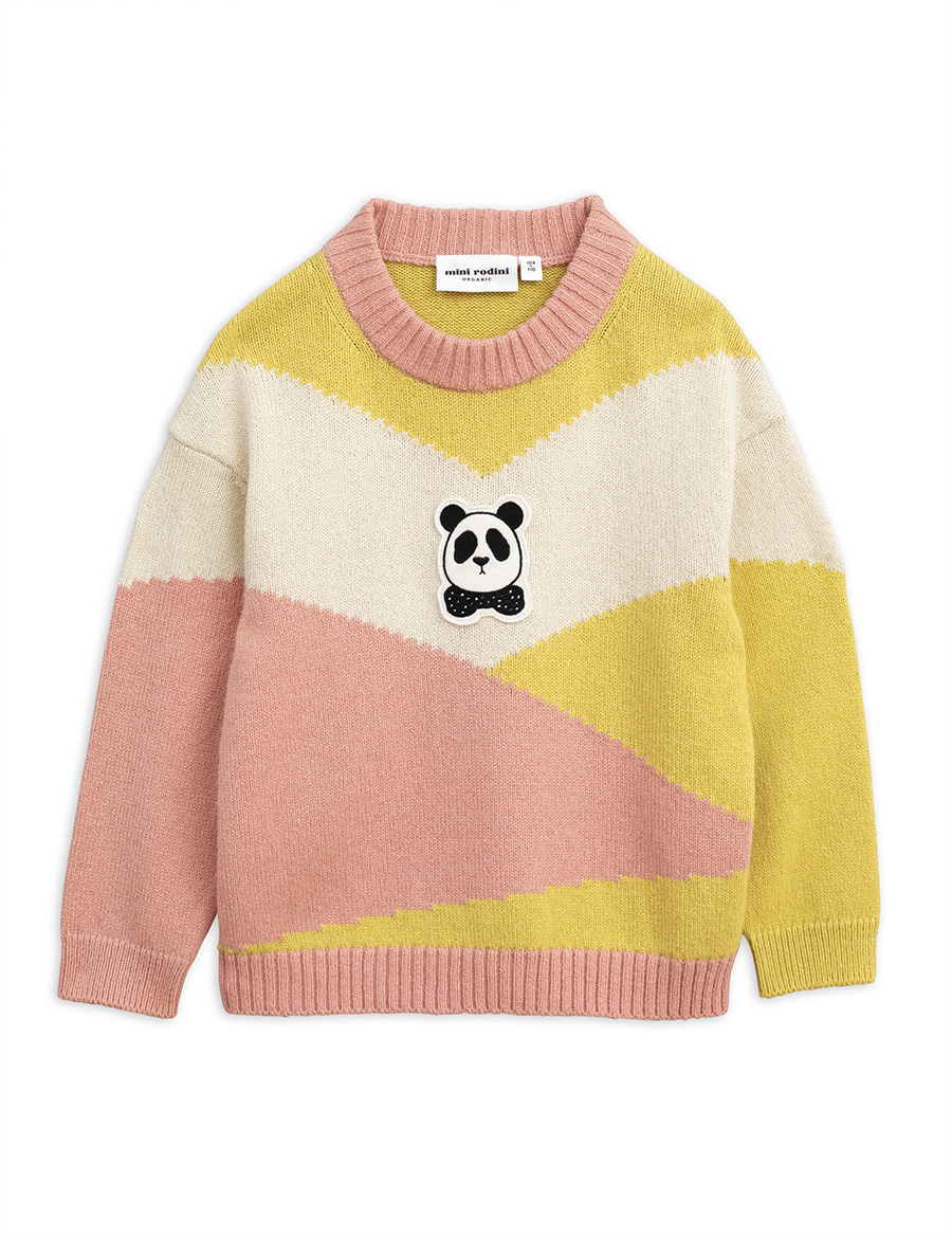 PANDA KNITTED WOOL PULLOVER PINK – Le Wardrobe